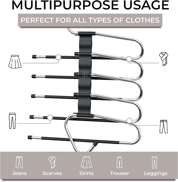 MORALVE Pants Hangers Space Saving - Image 7