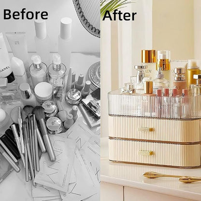 Makeup Organizer with Drawers Stackable Skincare Cosmetic Makeup organization - Image 5