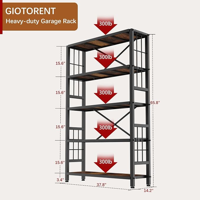 GIOTORENT 5-Tier Kitchen Storage - Image 2