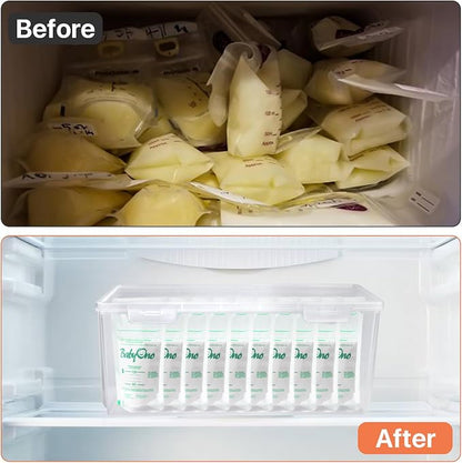 2Pcs Refrigerator Organizers and Storage, PP Freezer Organizer Bins - Image 6