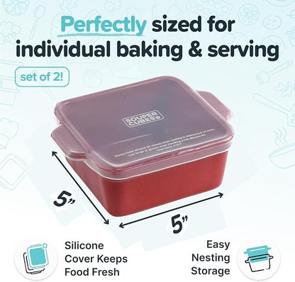 Souper Cubes Ceramic Baking Dishes 2.0-5" x 5" Baking Dishes - Image 2