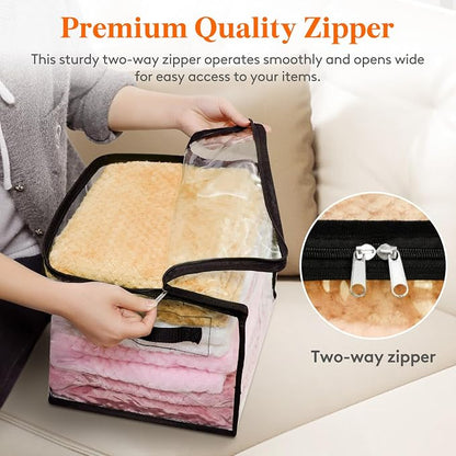 Lifewit 4 Pack Clear Clothes Storage Bags, Sweater Storage - Image 7