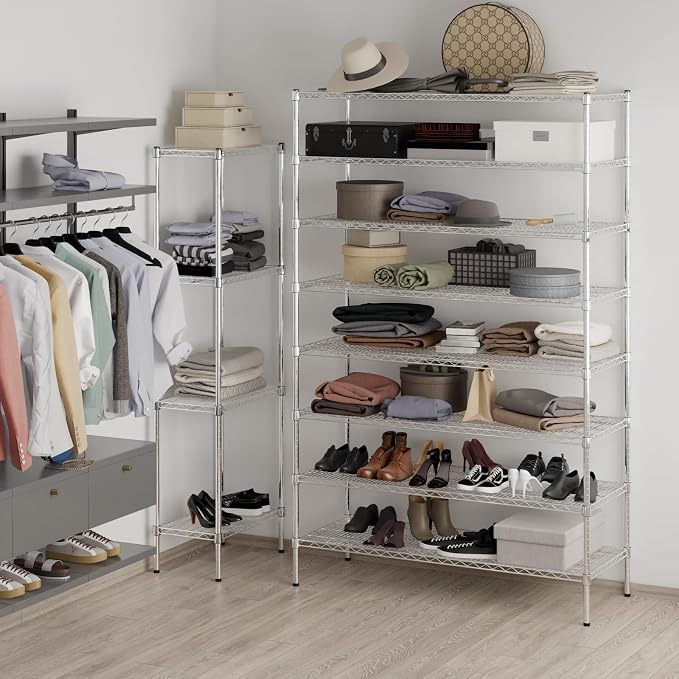 21" Deep x 54" Wide x 86" Height Wire Shelving Kit | 8-Tier | NSF Commercial - Image 5
