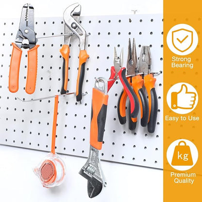 Funrous 100 Pack Peg Board Hooks Stainless Steel Pegboard Hooks Shelving - Image 5