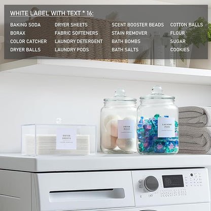 Glass Jars and Dryer Sheet Holder, Dispenser Set - Image 3