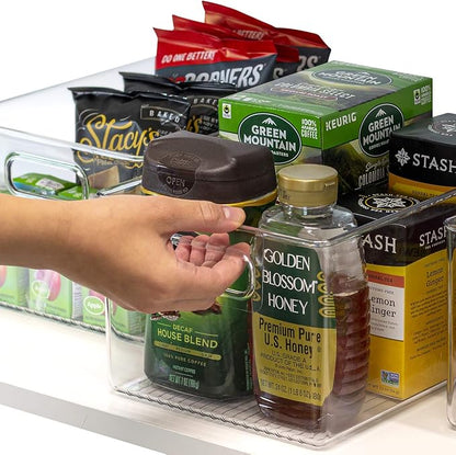 Sorbus Large Clear Plastic Storage Bins - Image 6