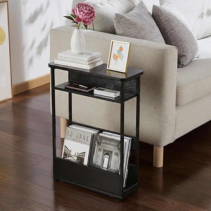 Narrow Side Table, 3-Tier Slim End Table - Image 7