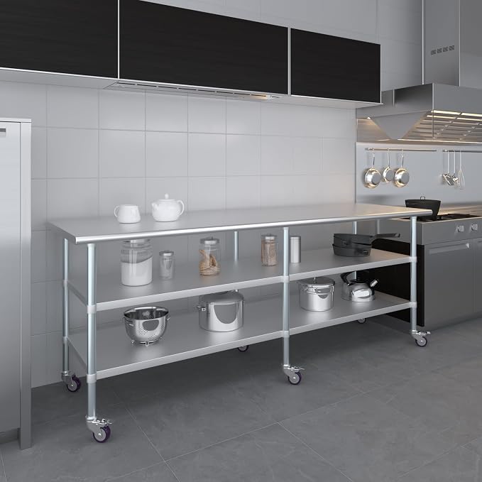 AmGood Stainless Steel Work Table - Image 9