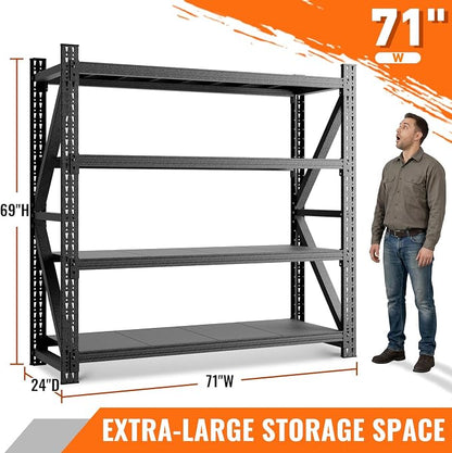5000LBS Garage Shelving, Shop and Office, Commercial-Grade Industrial Shelving - Image 2