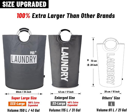 Caroeas Super Large 150L Laundry Basket Pro, Waterproof Laundry Hamper - Image 3