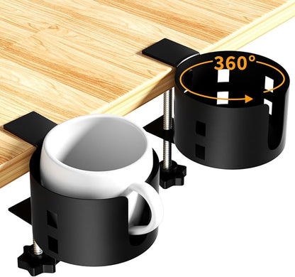 2 Pack Large Desk Cup Holder, OOKUU Anti-Spill Cup Holder by OOKUU