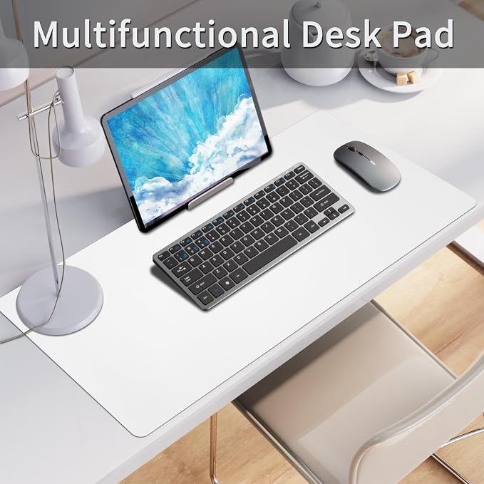 Leather Desk Pad, Large Mouse Pad, Non-Slip Desk Mat, Leather Desk Blotter - Image 2