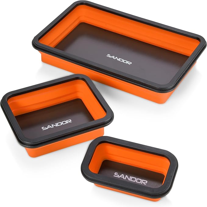 SANDOR Collapsible Magnetic Parts Tray Set by SANDOR