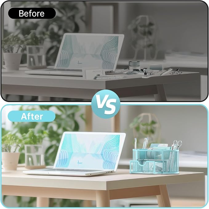 SUPEASY Mesh Desk Organizer, Desk Accessories & Workspace Organizers - Image 7