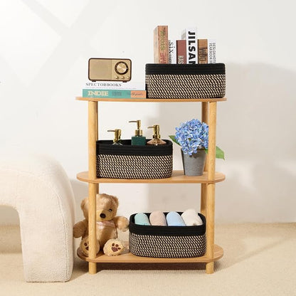 Small Storage Baskets for Organizing | Closet Organizer Bins | Shelf Toy Basket - Image 6
