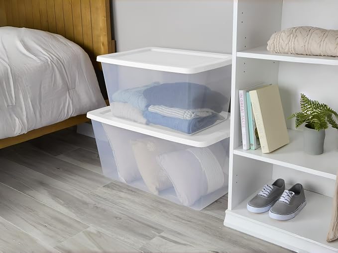 58 Quart Storage Bins with Snap-On Lids - Image 6