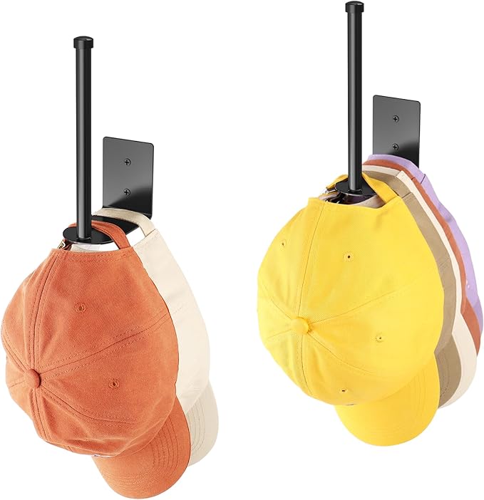 Durmmur 2 Pack Hat Racks for Baseball Caps, Stainless Steel Hat Organizer for by Durmmur