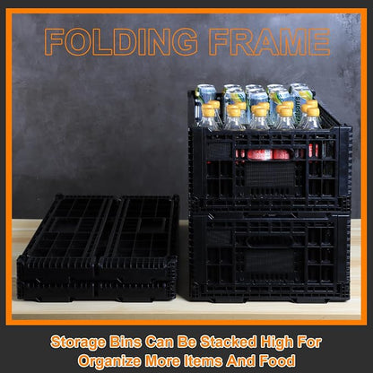 Collapsible Storage Bin Container，52 Liter Transfer heavy duty plastic storage - Image 3