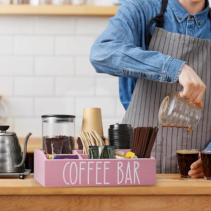 ALELION Pink Coffee Station Organizer - Image 6