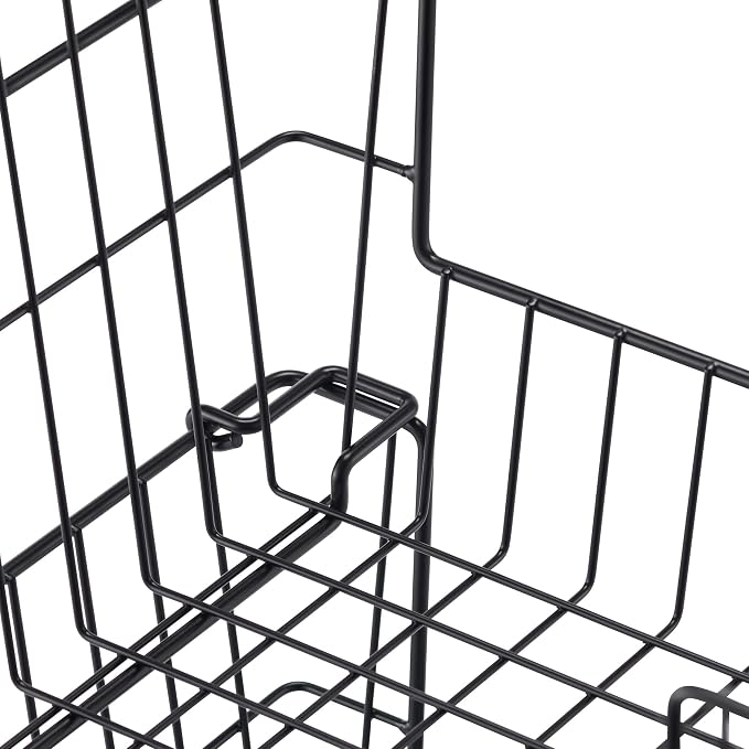 TRINITY 2-Pack Stackable Metal Wire Storage Baskets - Image 6