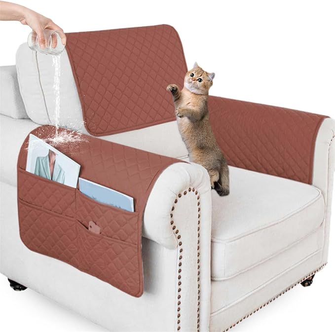 Waterproof Sofa Armrest Cover Headrest Cover by ZGDDPZA