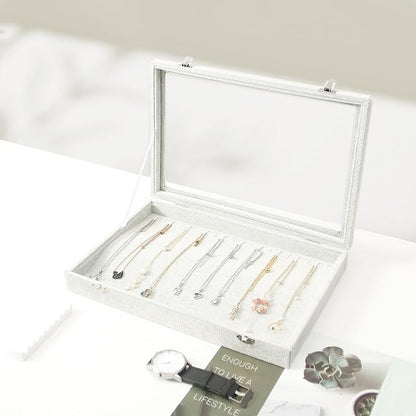 Coward 20 Hooks Necklace Organizer Jewelry Box - Image 3
