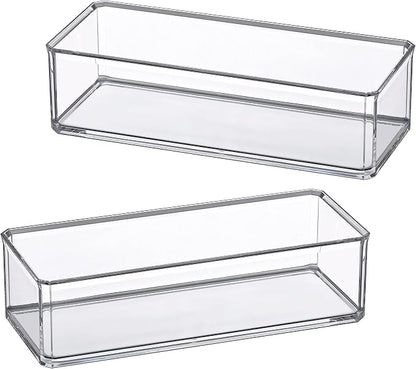 Amazing Abby - Glamour - 2-Pack Acrylic 1-Compartment Makeup Organizer - Image 3
