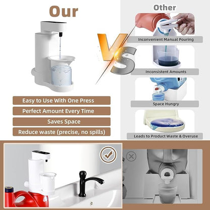 Electric Laundry Detergent Dispenser, USB-C Rechargeable Automatic Laundry - Image 4