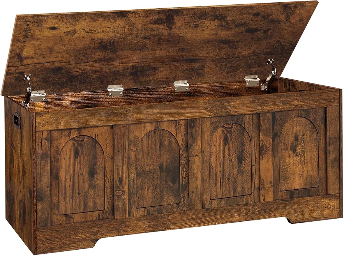 DINZI LVJ Storage Chest, 47.2" Wooden Toy Box by DINZILVJ