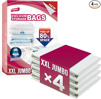 TAILI 4 Pack Vacuum Storage Bags by TAILI