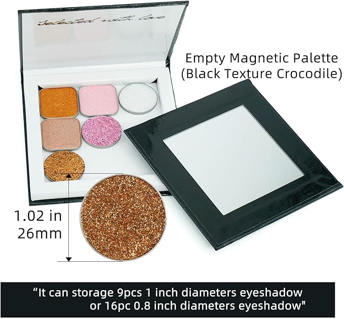 Black Empty Magnetic Makeup Palette - Image 3