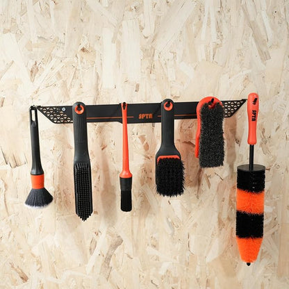 SPTA Detailing Brush Towels Hanger Detailing Brush Holder 6 Organizer Hooks - Image 6