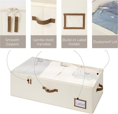 StorageWorks Under Bed Storage Bins, 77L Clothes Organizer - Image 4