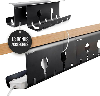 No-Drill Under Desk Cable Management Tray by COREMINDED