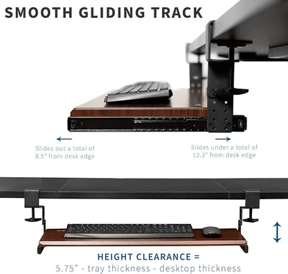 VIVO Height Adjustable Clamp and 12 inch Rail Set - Image 5