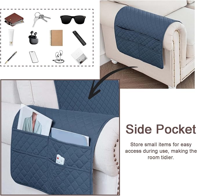 Waterproof Sofa Armrest Cover Headrest Cover - Image 5