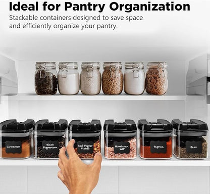 Shazo 6 PC Airtight Food Storage Containers + 6 Spoons - Image 4