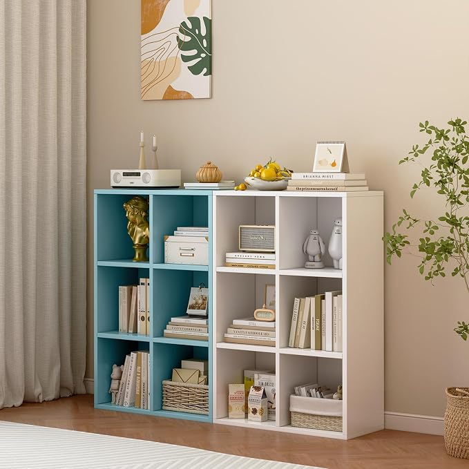 6-Cube Storage Shelf Bookcase - Image 7