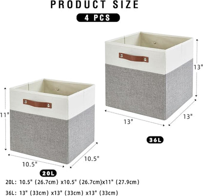 Collapsible Fabric Storage Cube Bins - Image 2