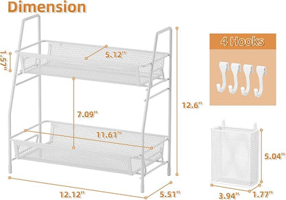 VITVITI 2-Tier Bathroom Organizer Countertop, Metal Wire Mesh Bathroom Counter - Image 6