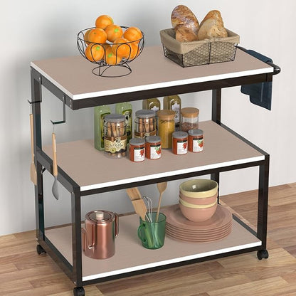 Beige Shelf Liners for Kitchen Cabinets Non Adhesive Drawer Liner for Bathroom - Image 4