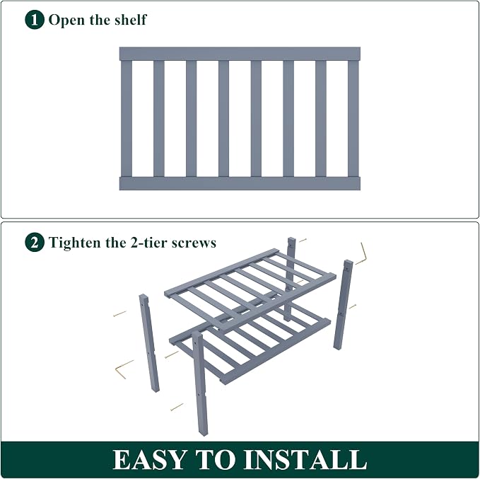 Smiry Bamboo Shoe Rack for Closet, 2 Tier Small Wooden Stackable Shoe Organizer - Image 7