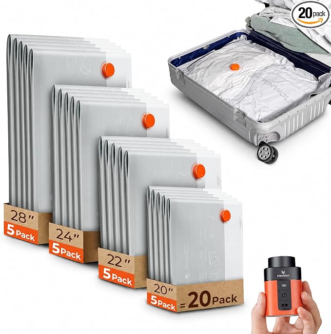 ETENWOLF 20 Pack Vacuum Seal Bags by ETENWOLF