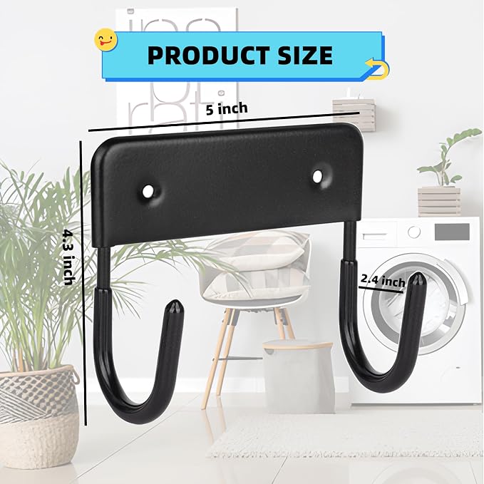 BiJun Ironing Board Holder Wall Mount, Ironing Board Hanger - Image 5