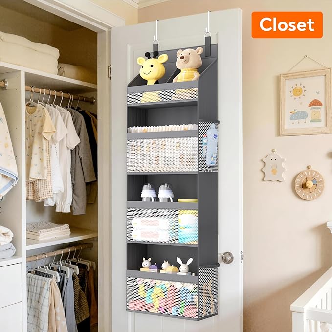 Lifewit 4 Tier Over the Door Diaper Organizer - Image 2
