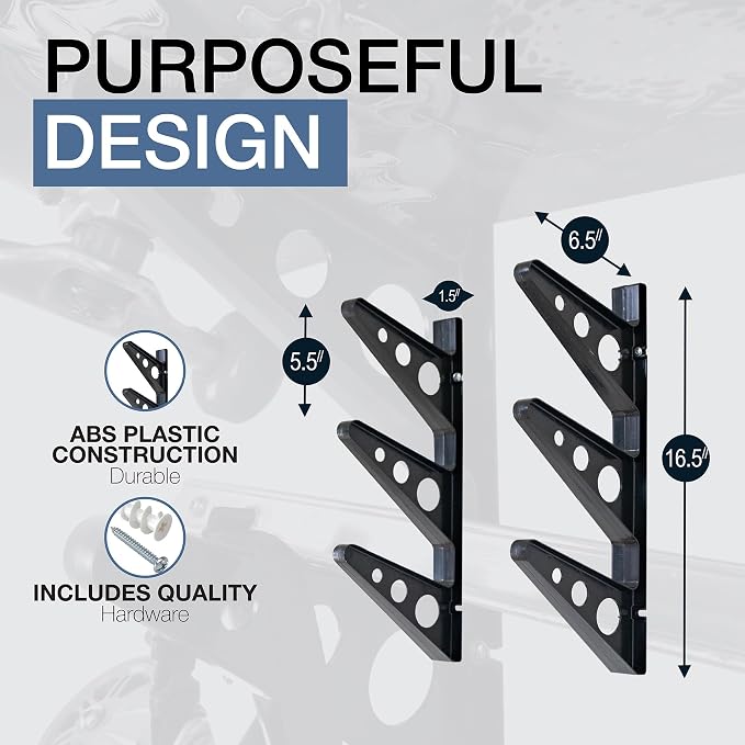 StoreYourBoard Skateboard Rack, 3 Board Wall Storage Mount, Home and Garage - Image 3