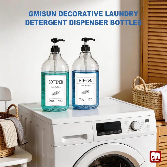 GMISUN Laundry Detergent Dispenser, 2 Pack Liquid Laundry Soap Dispenser - Image 8
