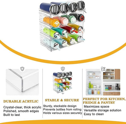 Large Stackable Water Bottle Organizer - Image 4