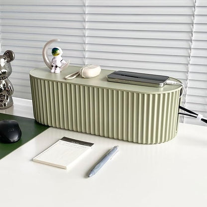 Green Cable Management Box, Power Strips Hider Cover Under TV and Desk - Image 5
