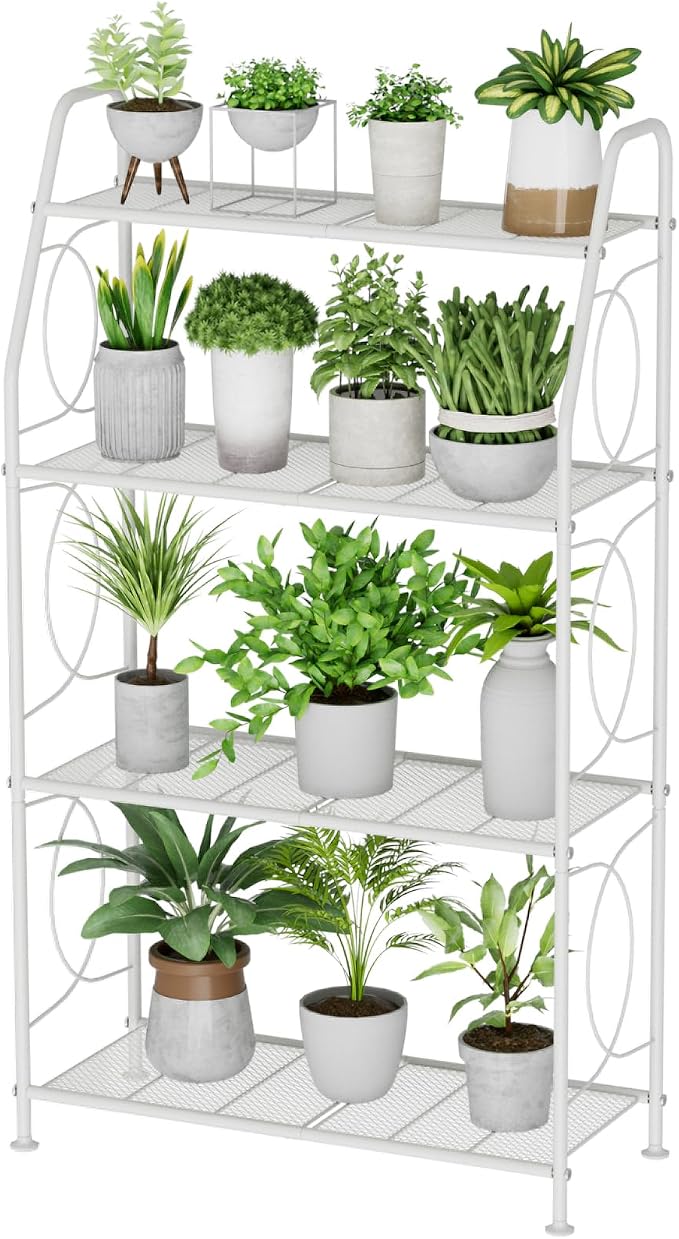 VyGrow Plant Stand, 4 Tier Plant Shelf by VyGrow